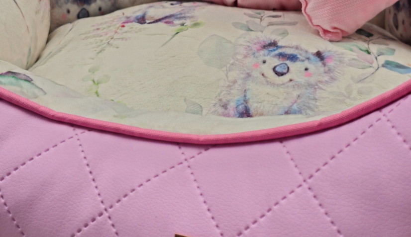 Princess Dog Bed — Pink Eco-Leather Edition