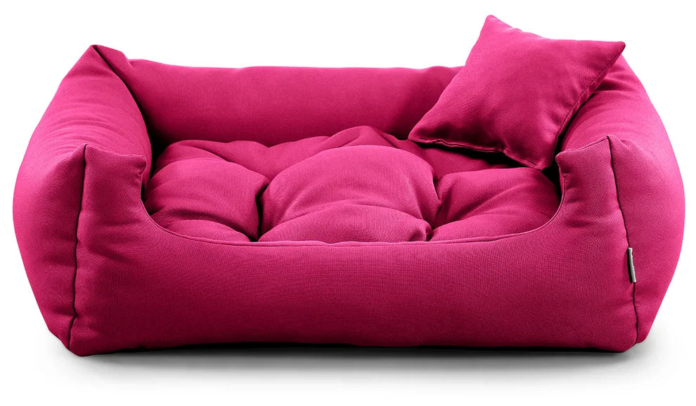 Comfy dog bed in pink colour