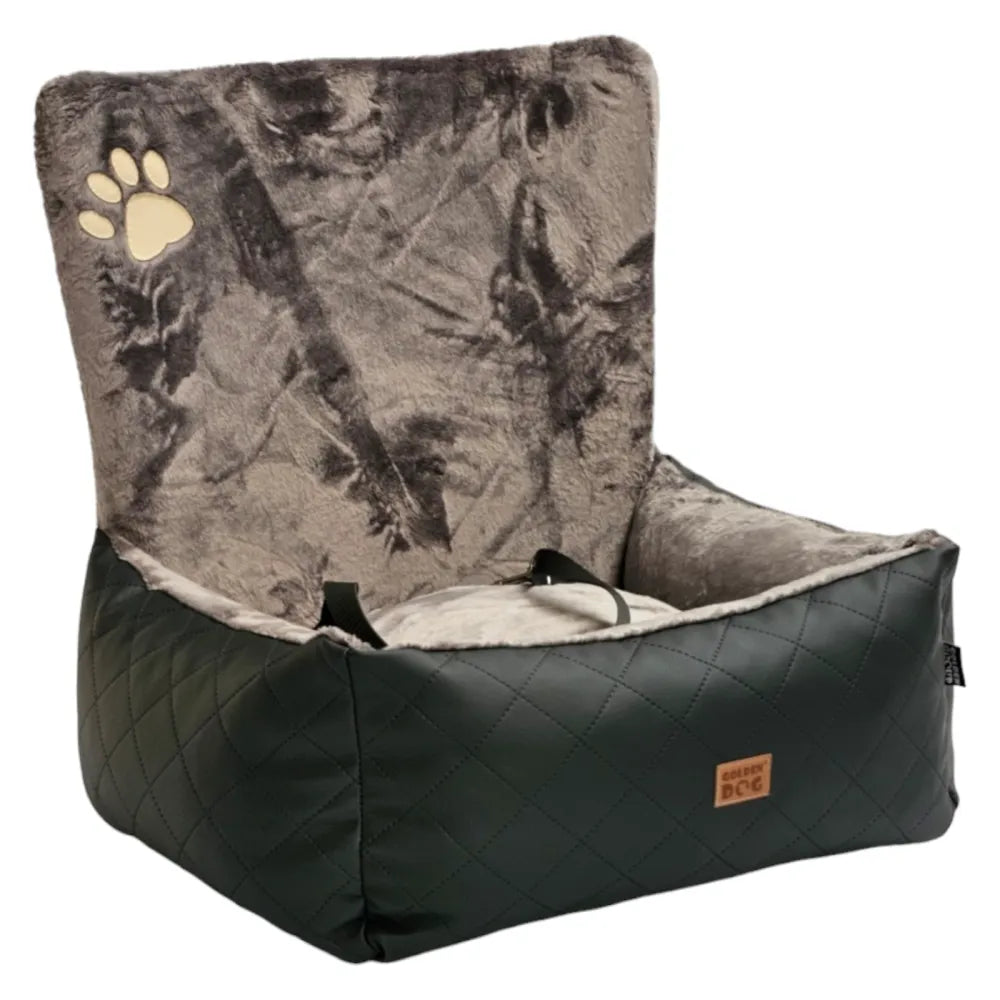 Plush Car Seat & Travel Bed — Graphite Edition