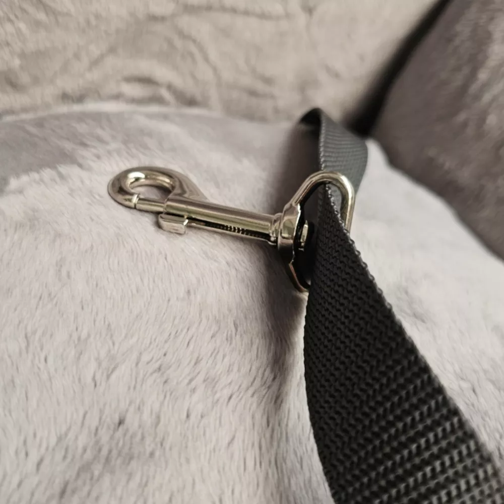 Plush Car Seat & Travel Bed — Graphite Edition