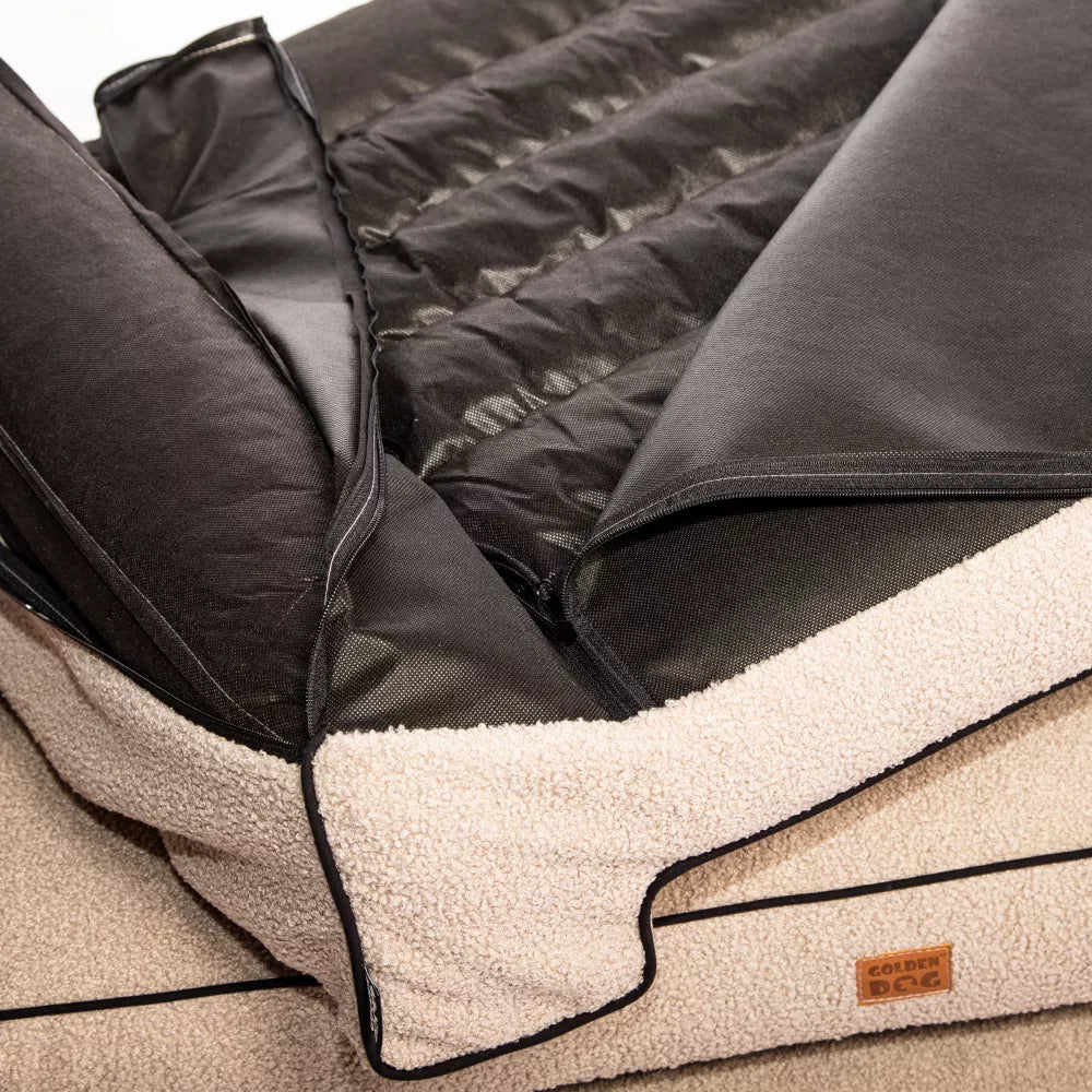 Boucle Torres Dog Bed — Cream Edition