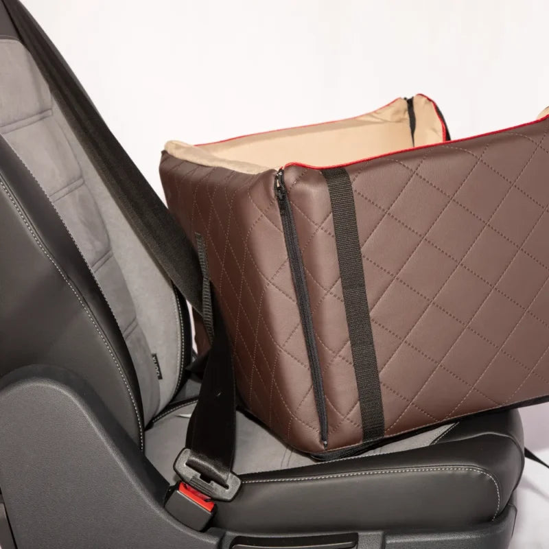 Lux Comfort Car Seat for Dogs — Brown Edition
