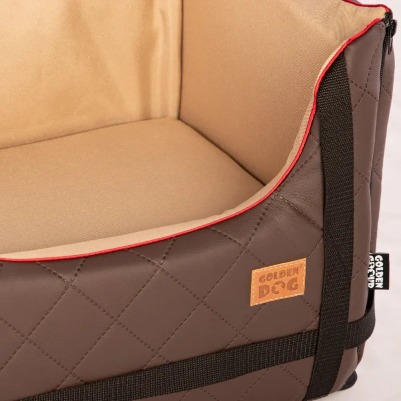 Lux Comfort Car Seat for Dogs — Brown Edition
