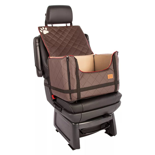 Lux Comfort Car Seat for Dogs — Brown Edition
