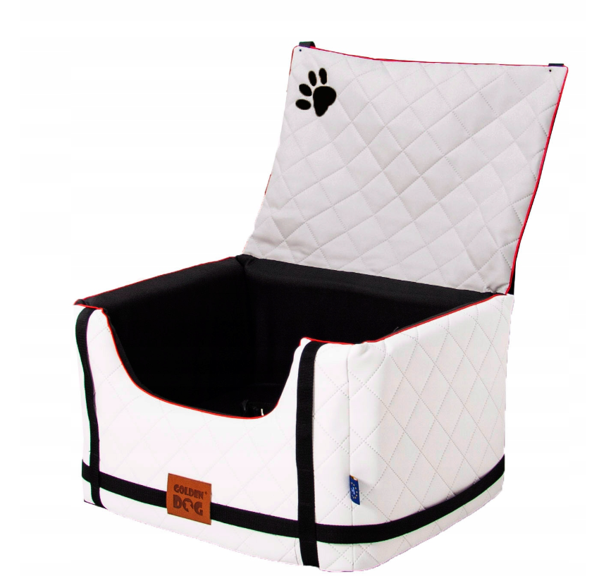 Lux Comfort Car Seat for Dogs — White Edition