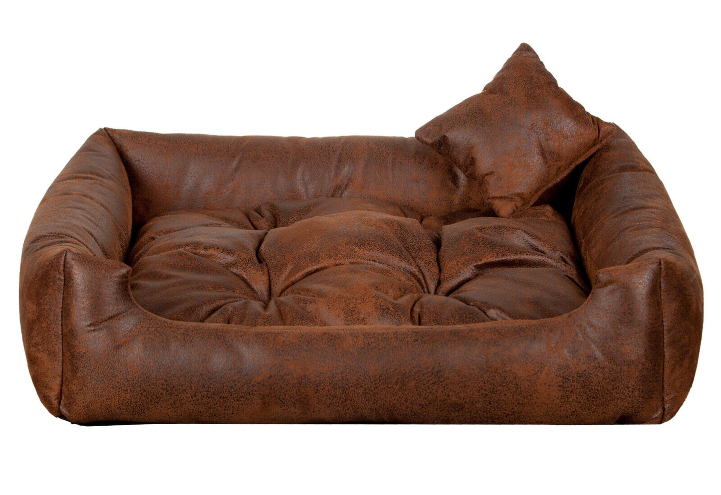 Luxury copper dog bed with soft cushion and matching pillow – elegant, easy-to-clean pet bedding by PAWDORO