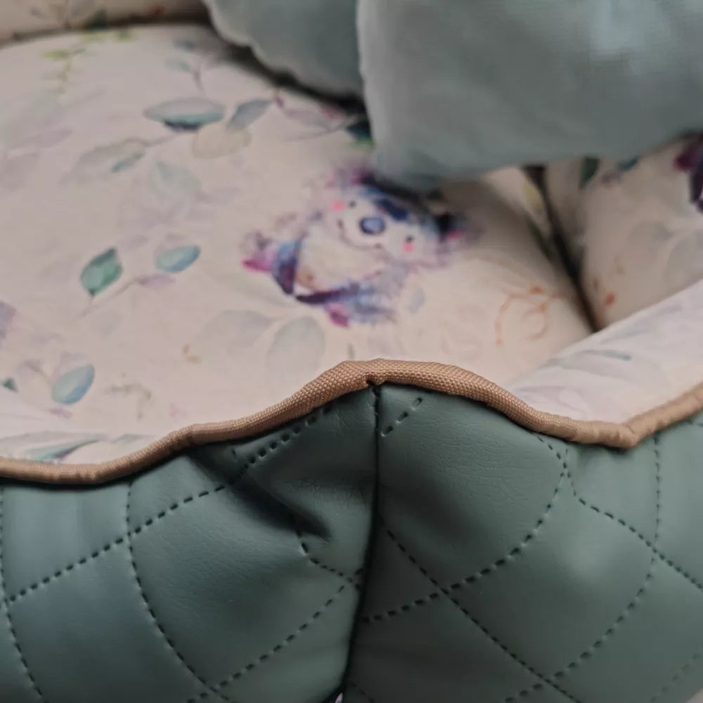 Princess Dog Bed — Sage Eco-Leather Edition